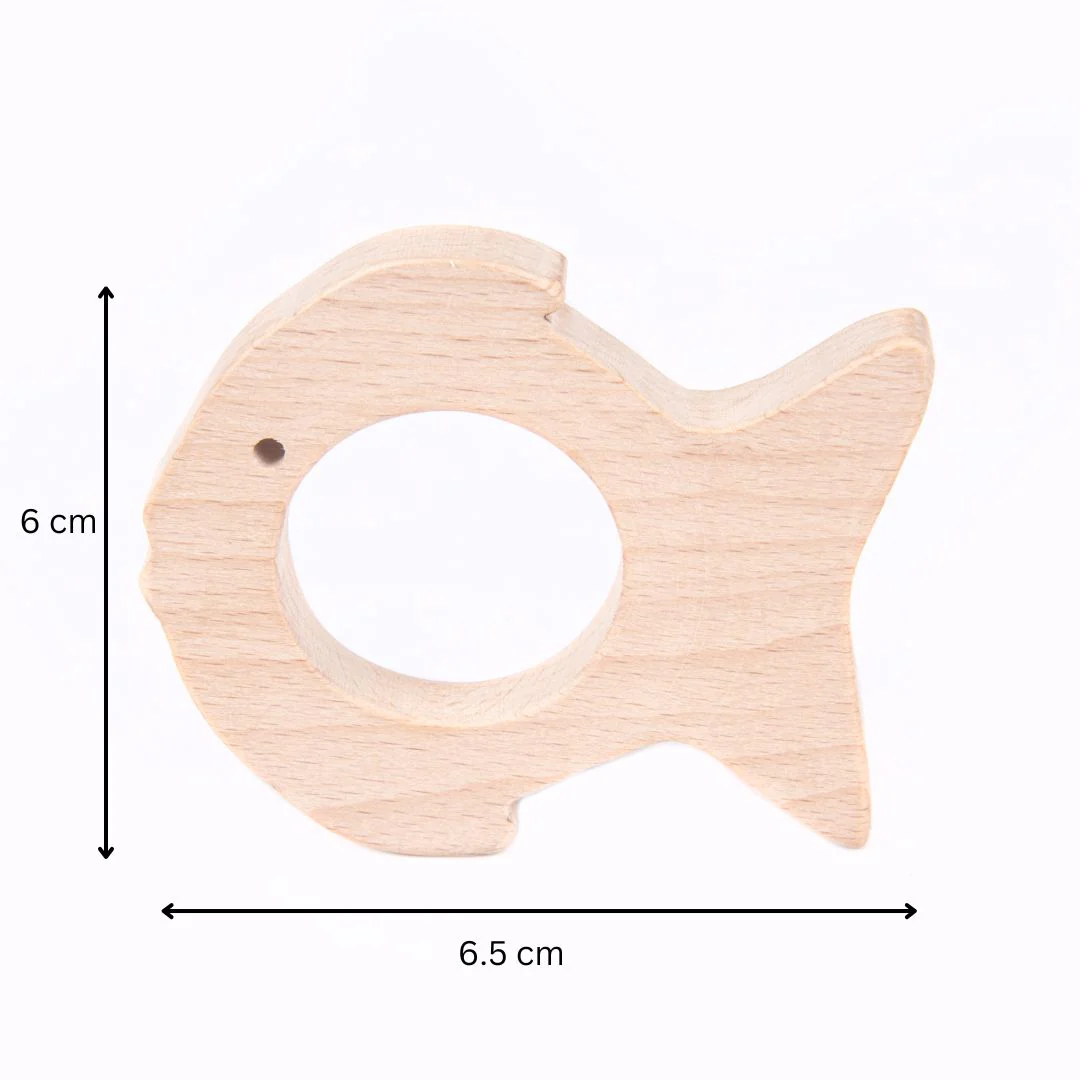 Wooden Dinosaur Blocks, Egg Shaker Rattle & Teether (6+ Months) - Image 7