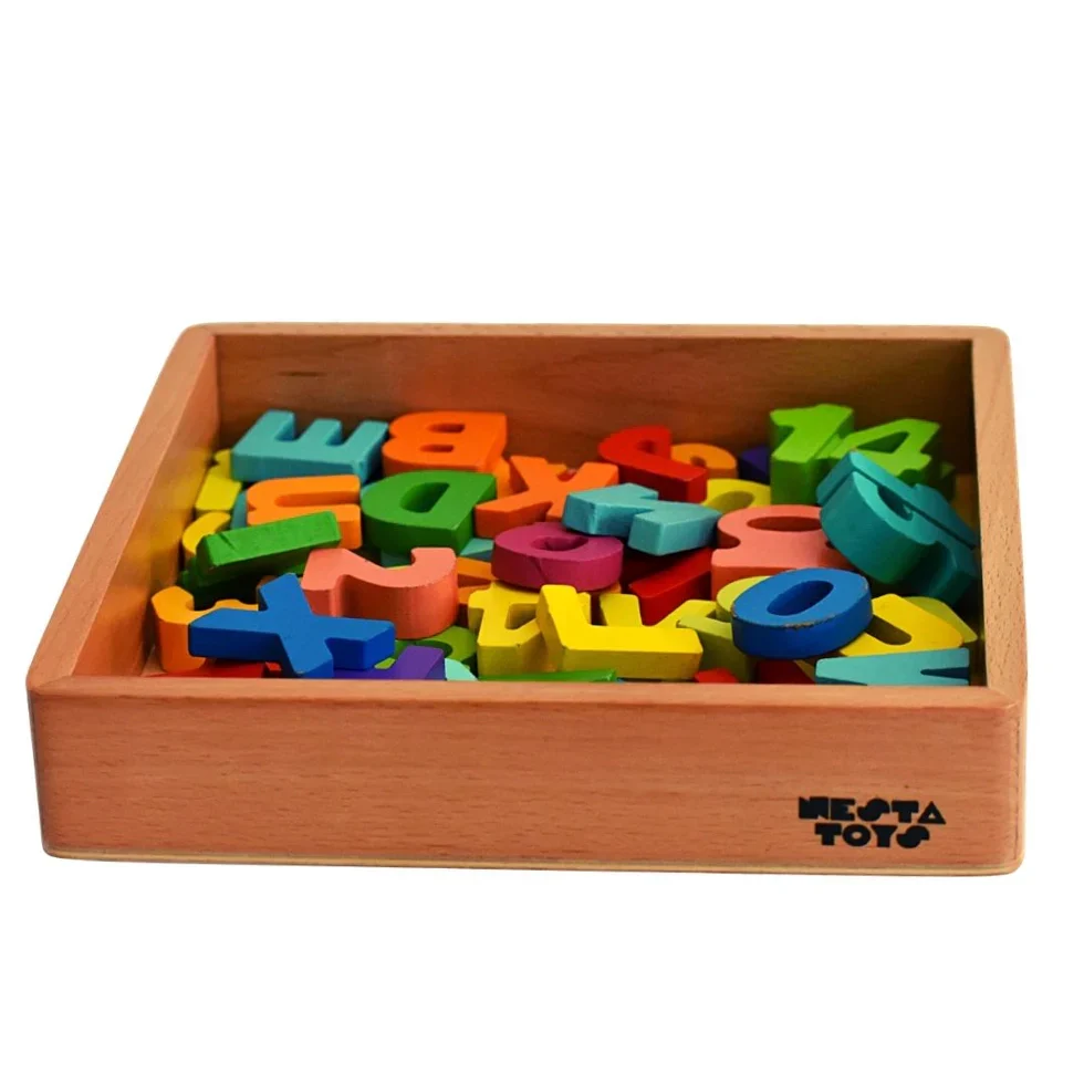 Wooden Montessori Tray | Sand Writing & Sensory Learning Toy - Image 3