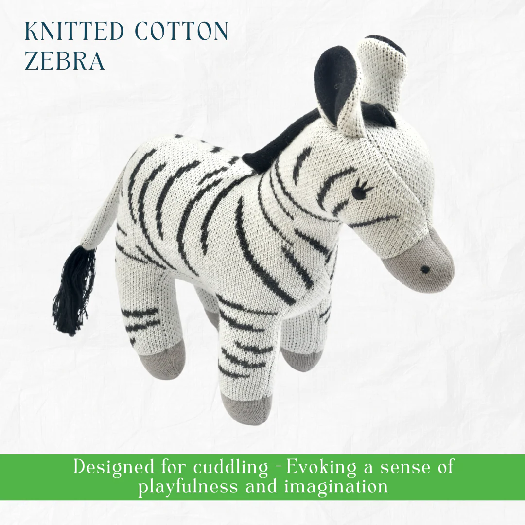 Newborn Gift Set - Zippy the Zebra, Wooden Elephant & Car Teether - Image 3
