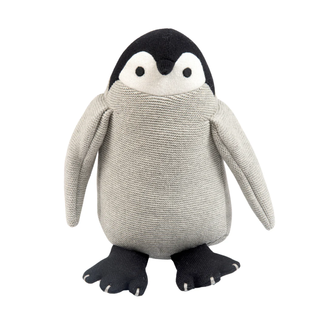 Peppy the Penguin | Knitted Cotton Animal Plush Toy for Kids - Image 6