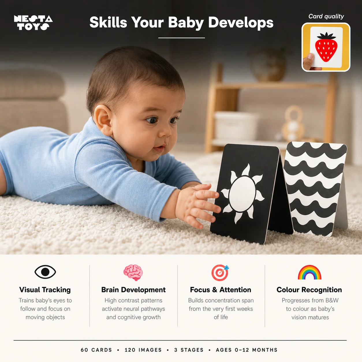 Visual Stimulation Learning Activity Card for Babies - Image 6