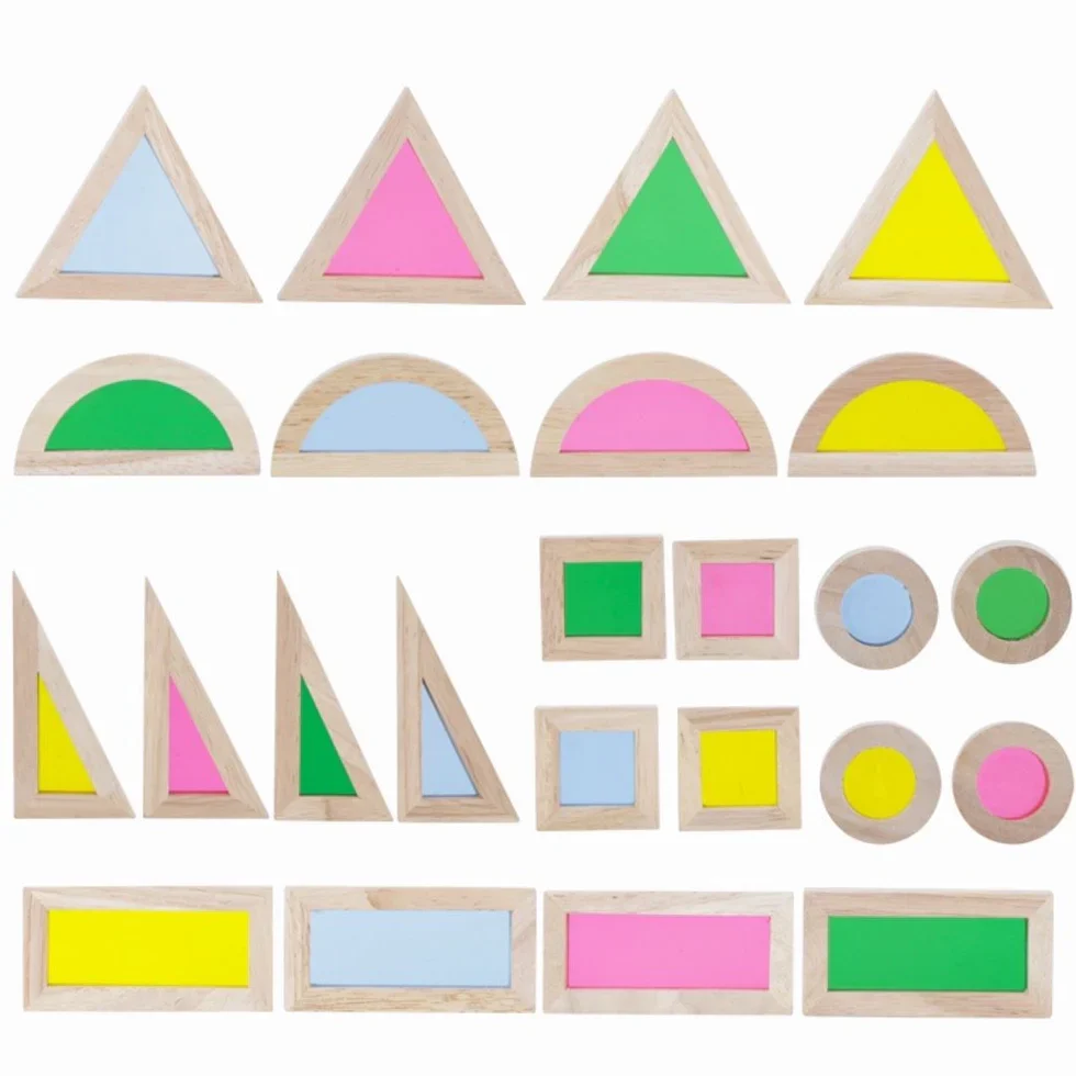 Wooden Acrylic Rainbow Building Blocks Toy (24 Pcs) - Image 7