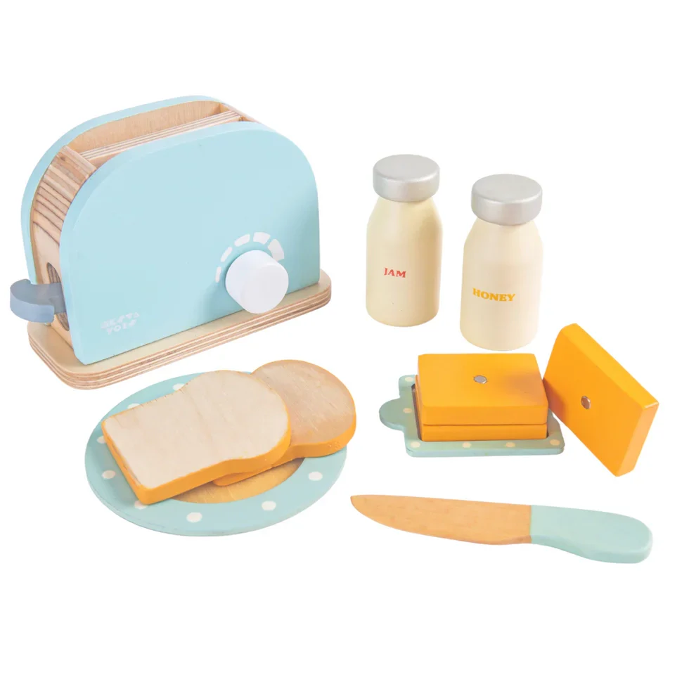 Wooden Bread Pop-up Toaster Toy - Image 10