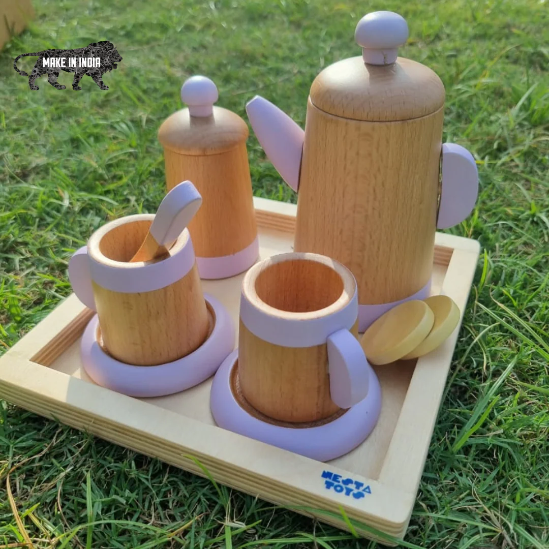 Wooden Tea Set Toy (10 Pcs) - Image 6