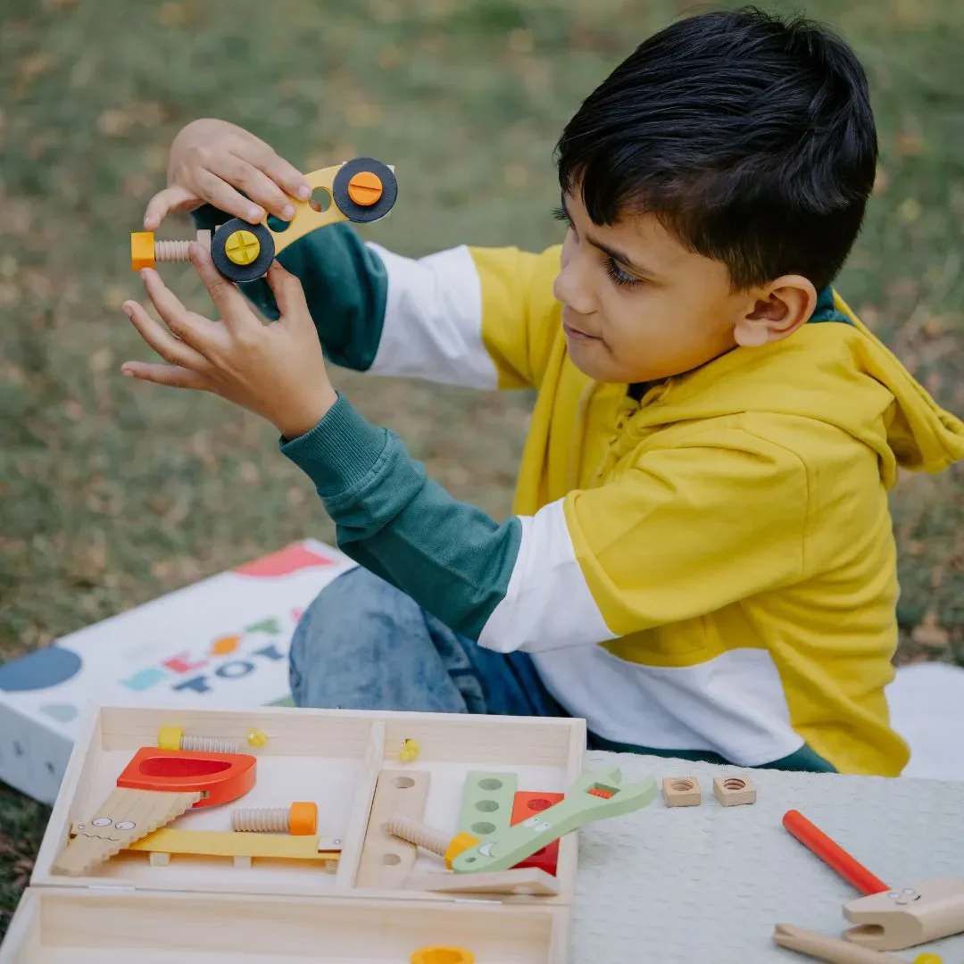 Wooden Tool Kit Toy with Tool Box (40 Pcs) - Image 5